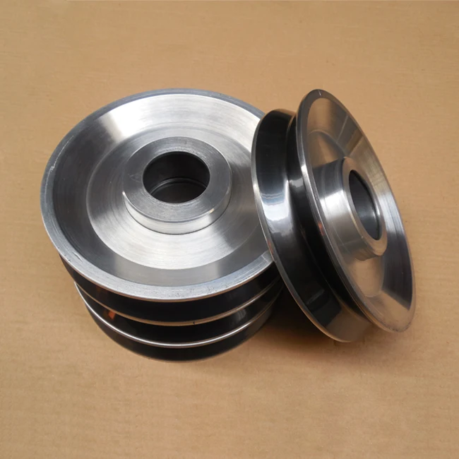 45*12 V-groove Ceramic lagging Drive Pulley With 608 Bearing