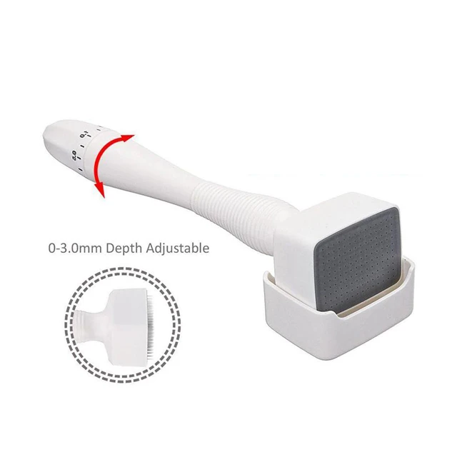 Needle lengths adjustable 140-needle derma stamp for skin care