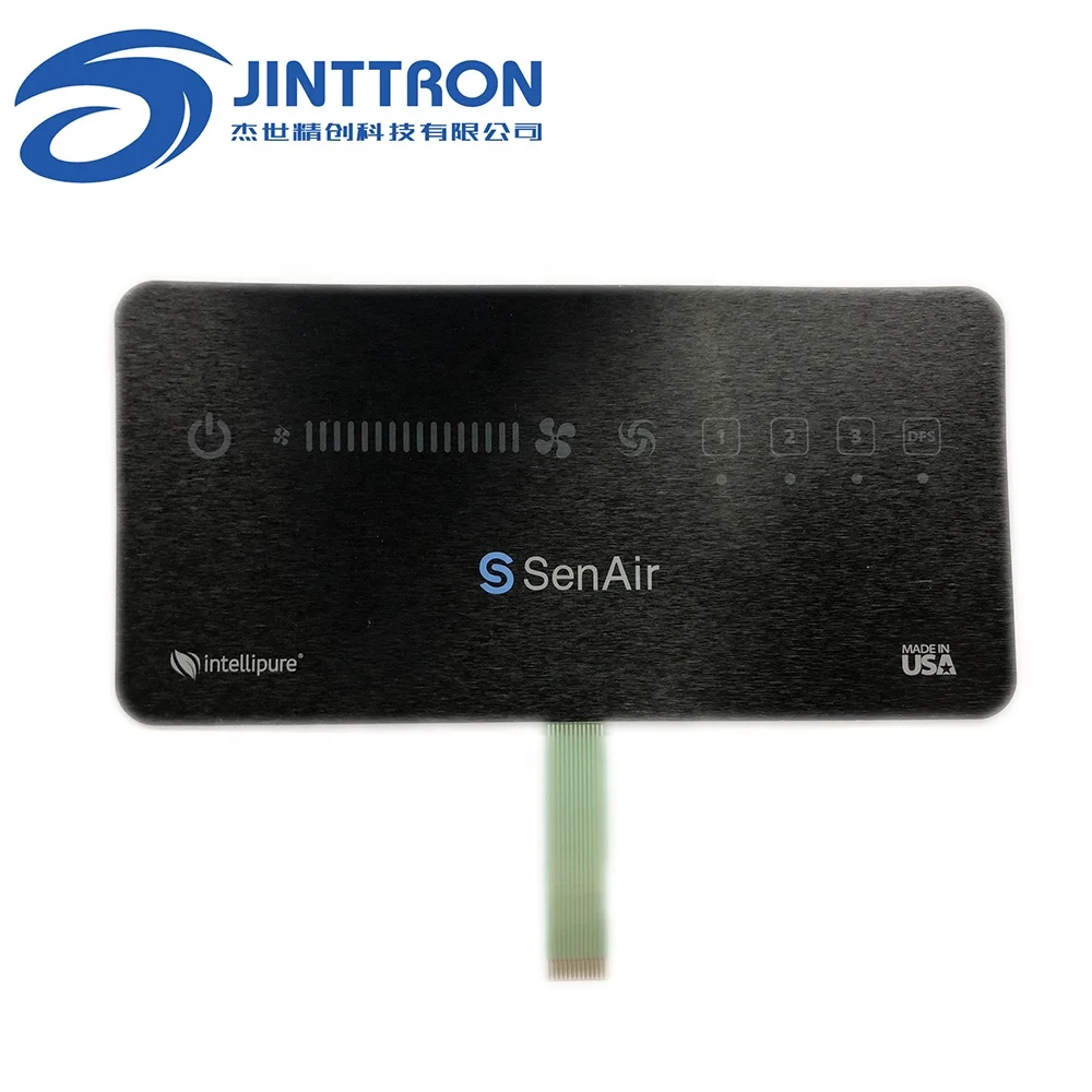 Air fresh filter controller panel used capacitive membrane touch switch, sensitive slide touch panel switch control button
