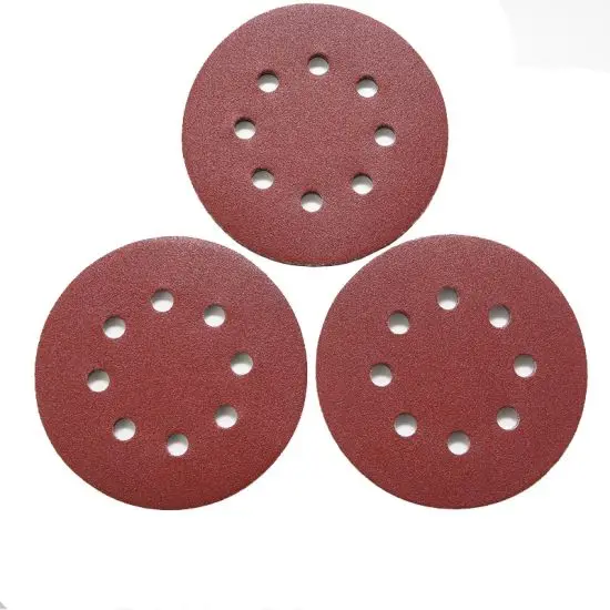 DEYAN Wholesale Sanding Disc 5 Inch 125mm 8 Holes Round Sandpaper for Wood Metal Furniture Hand Sander Sandpaper