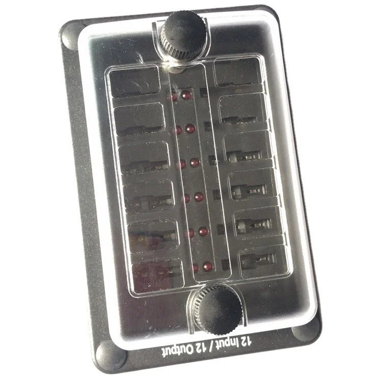 
203-12kled QUICK CONNECT TERMINAL BLADE FUSE PANEL WITH LED FUSE BLOCK 