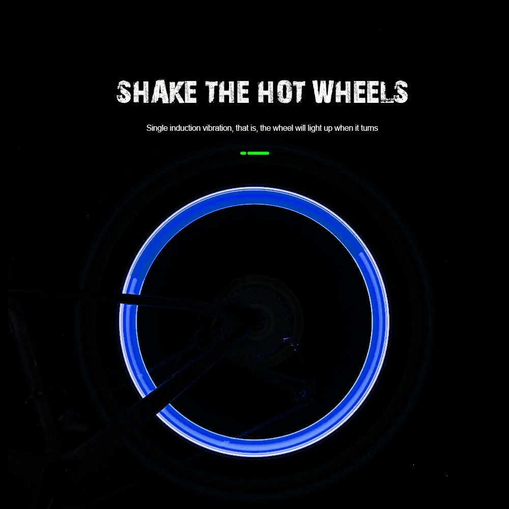 LED Bicycle Wheel Light Motorcycle Cycling Bike Tire Lamp with Battery Power Supply