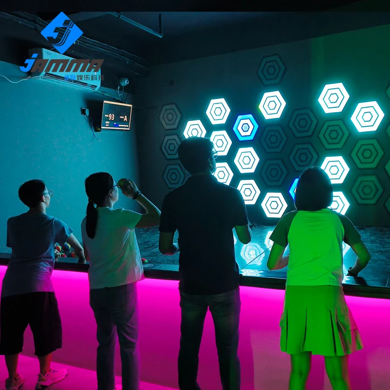 Activate Throwing Sport Reaction Games Ball Room Escape Maze Arena interactive Led Light Activity Wall Ball Game