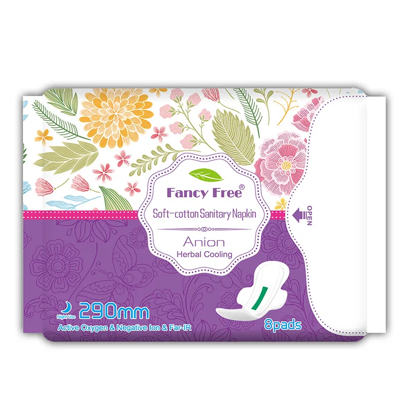 Fancy Free Sanitary napkin disinfection grade day night with no worry wholesale instant drying