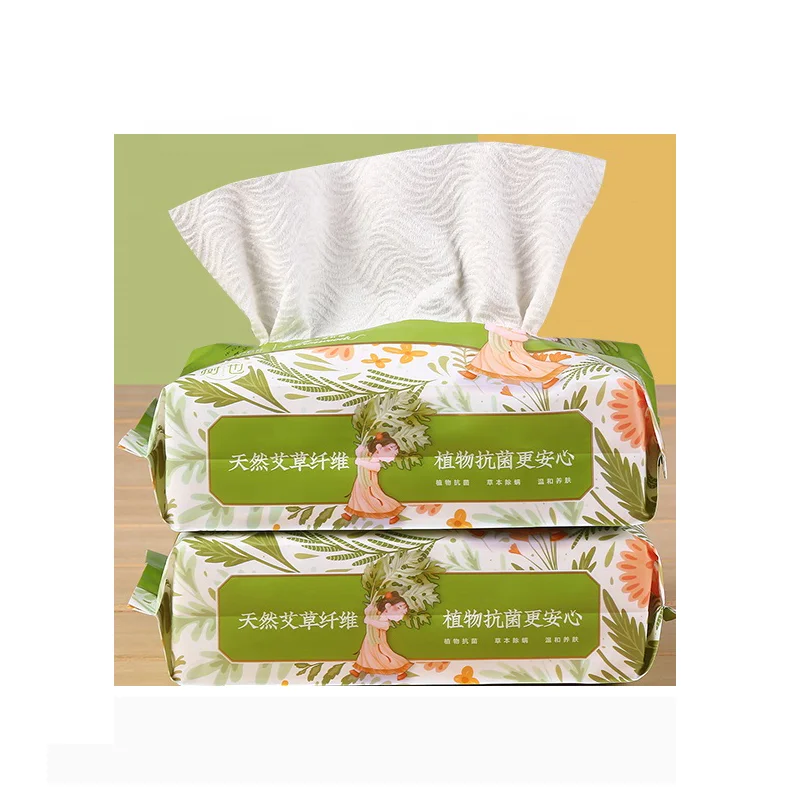Factory Wholesale 100% Viscose Hygienic Towels Bag Pack Cotton Tissue Disposable Face