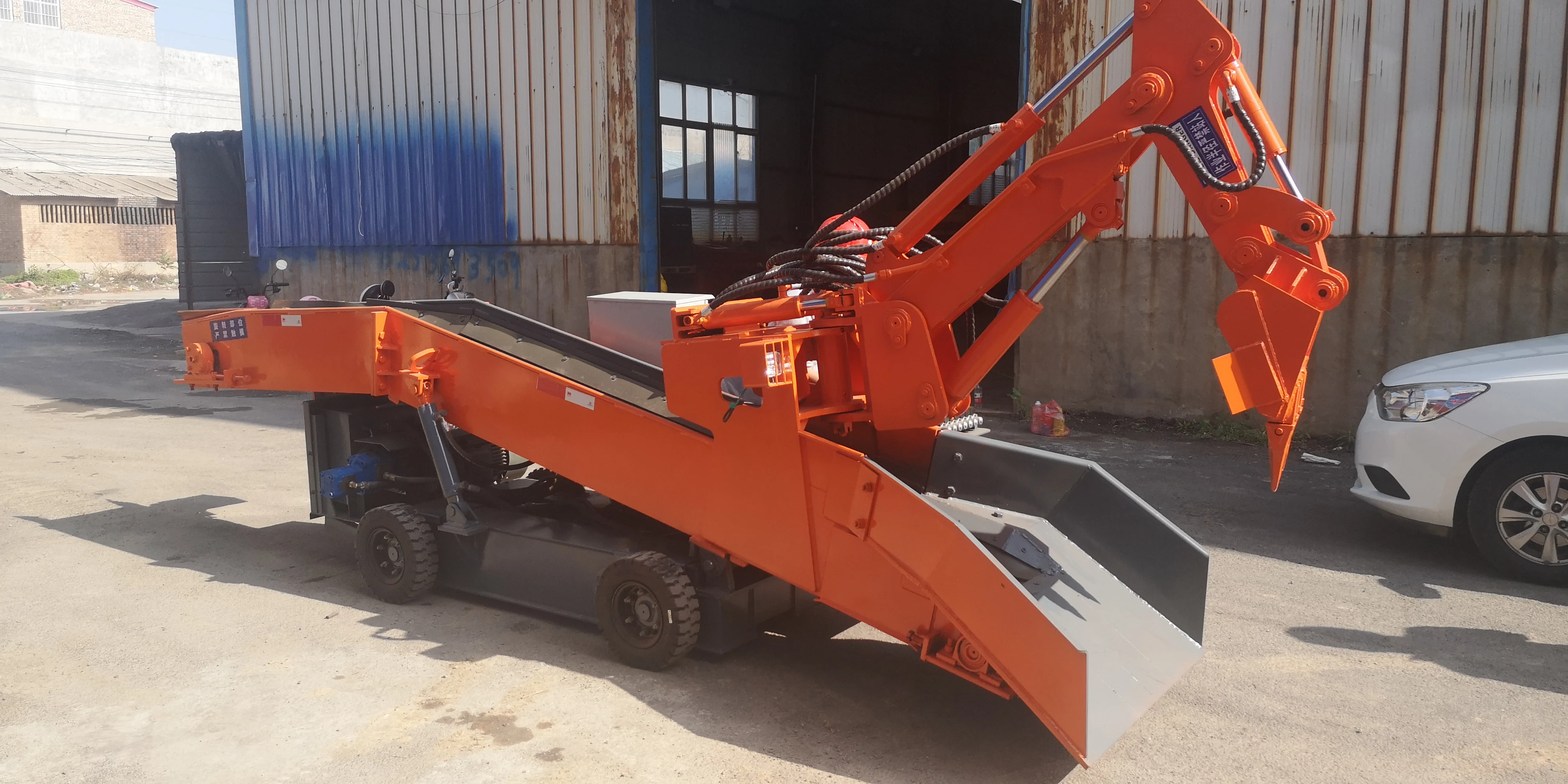 HuanSheng Cheap Tunnel Wheel Mucking Loader Small Mucking Loader for Mining