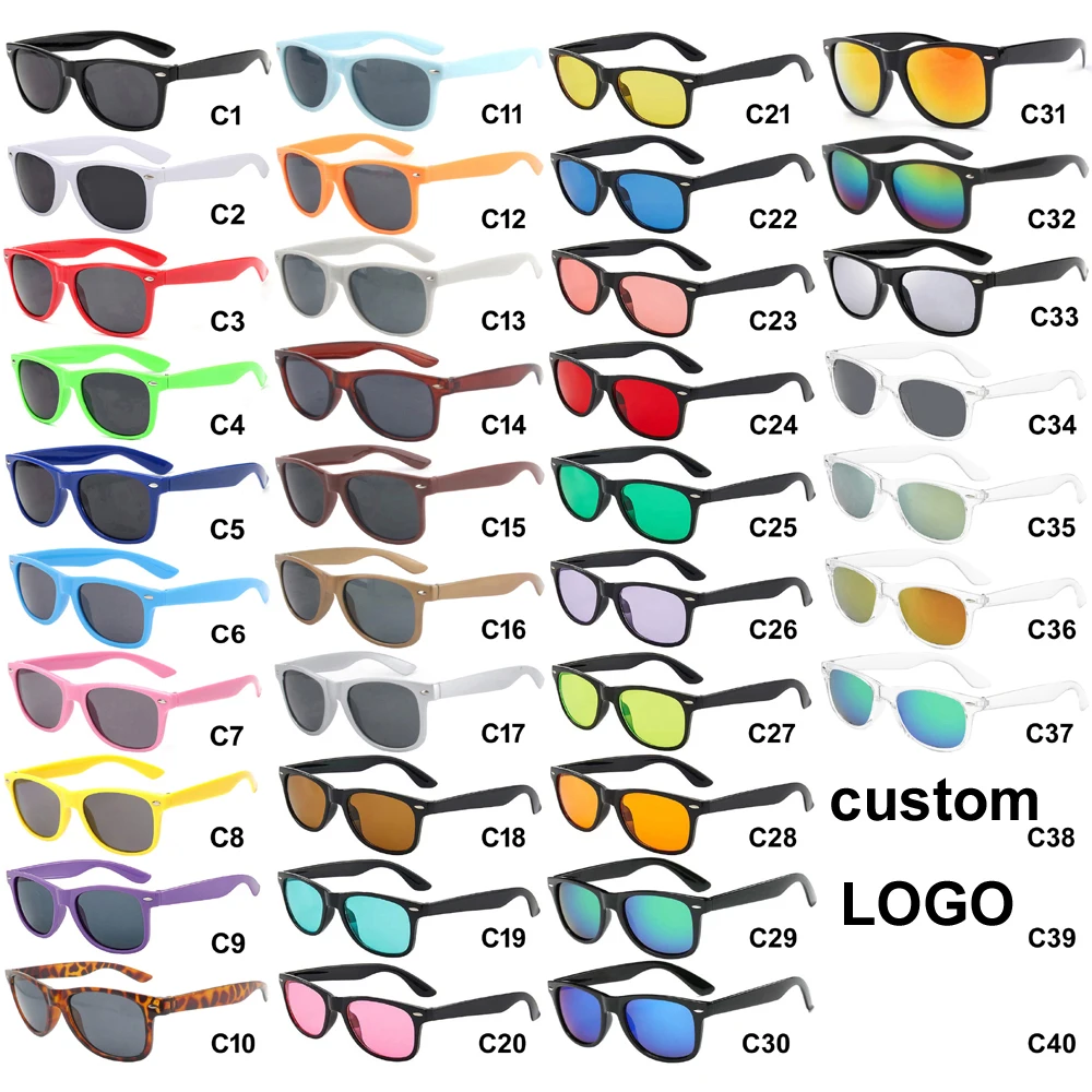 Изготовленным на заказ логосом Gafas Продвижение Мода Uv400 2021 женские и мужские пластиковые солнцезащитные