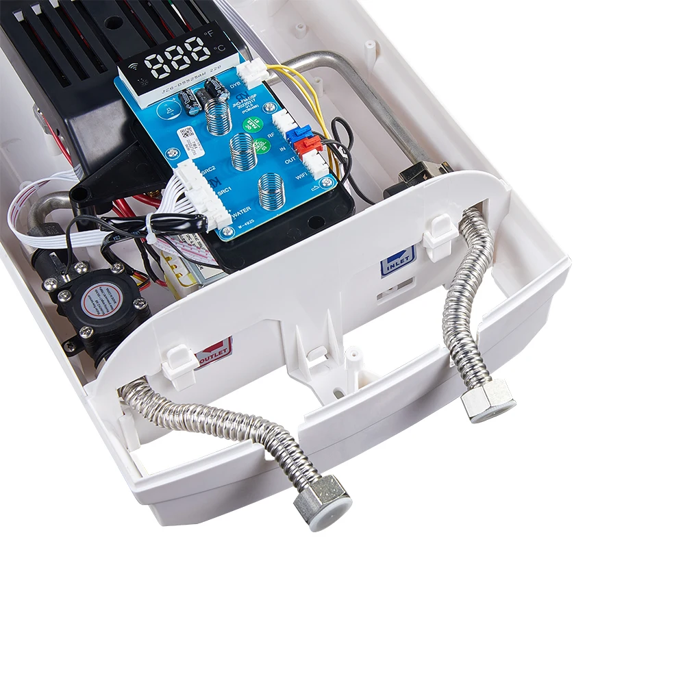 24kW Wifi Central Heating Smart Shower Heaters 3 Phase Instant Hot Water Heater Electric Tankless Water Heater