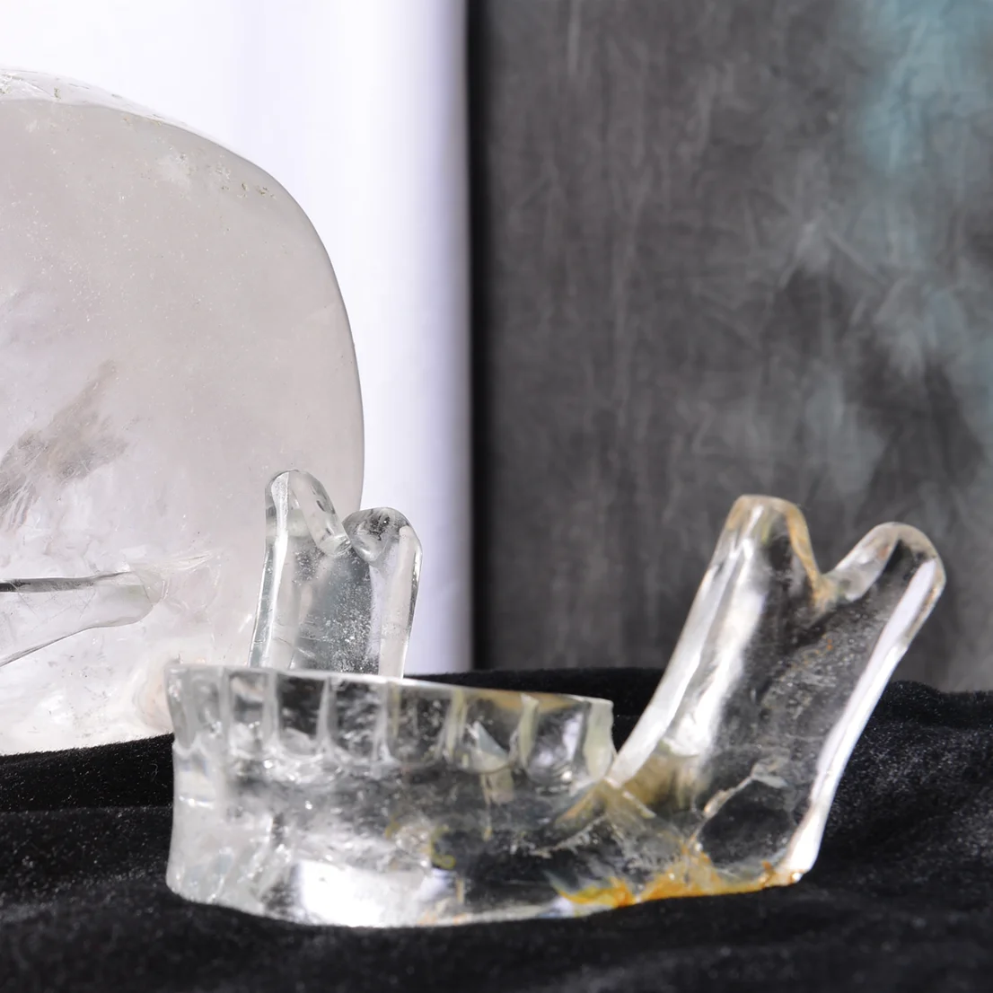 Wholesale Natural Crystal Huge size Mitchell-Hedges movable jaw Skulls Carved Healing Crystal Skulls