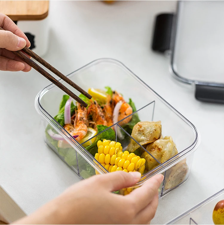 
MONAZONE Food-grade Refrigerator Storage Box Portable Lunch Box Fruit Frozen Sealed Box 