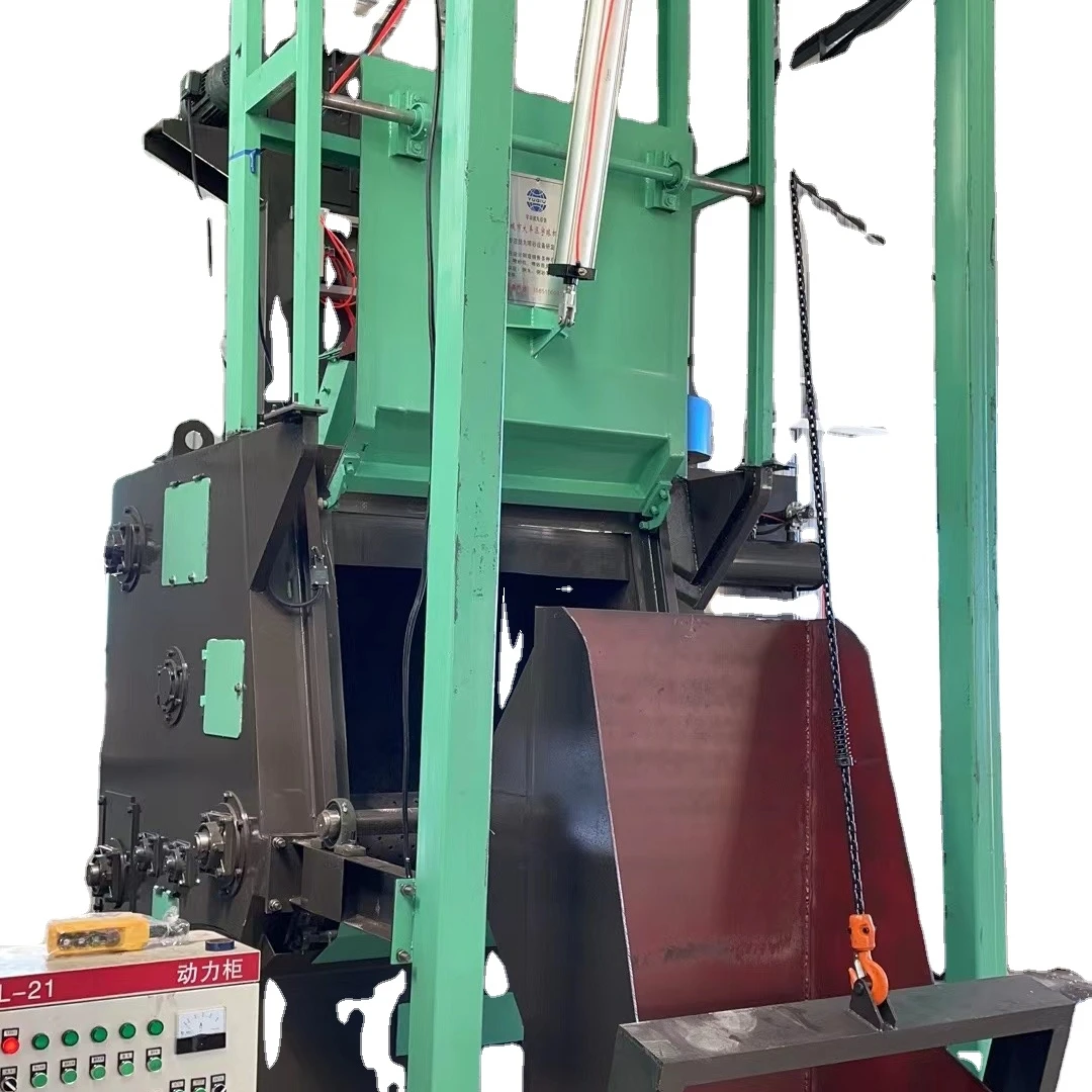 rubber track type automatic feeding shot blasting machine