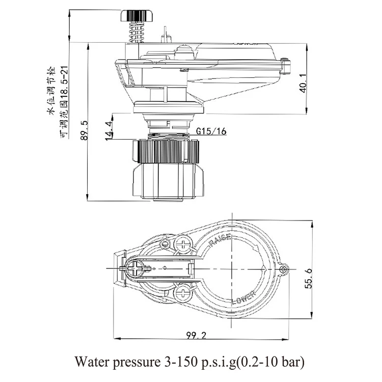 Factory Price Toilet Cistern Anti-siphon Filling Valves
