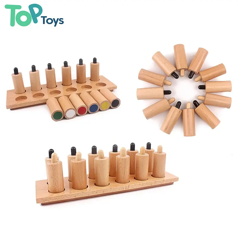 Детский сад Монтессори деревянные цилиндры