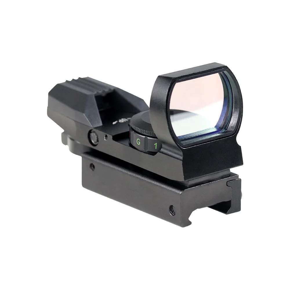 LUGER 1X22X33 HD101 Red Dot Sight Holographic Red Green Dot Sight Scope Reflex Sight Reflex 4 Reticle Optics Scope