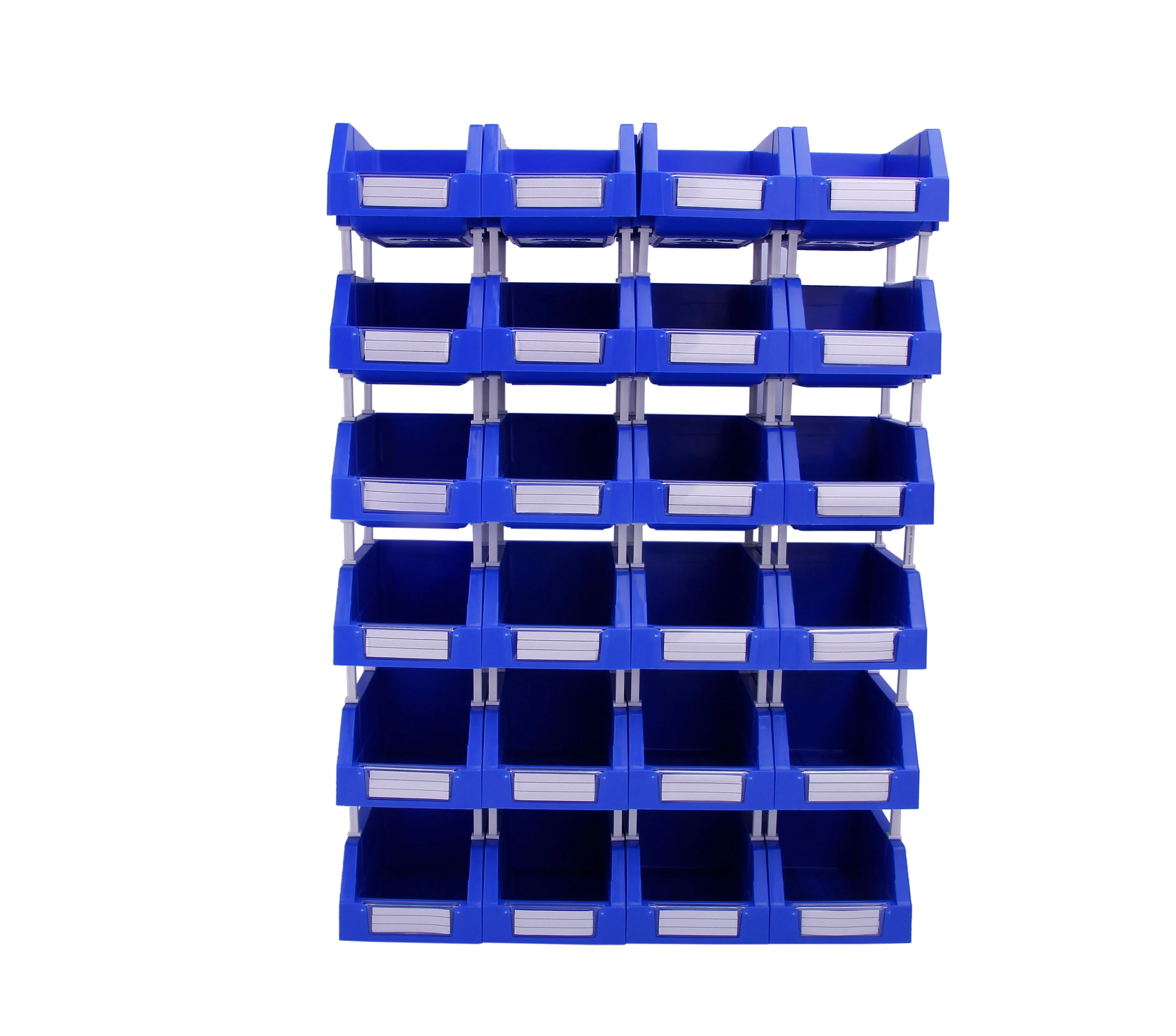 Plastic storage organizer crate tools pp storage bin industrial workbench plastic stacable shelf bin