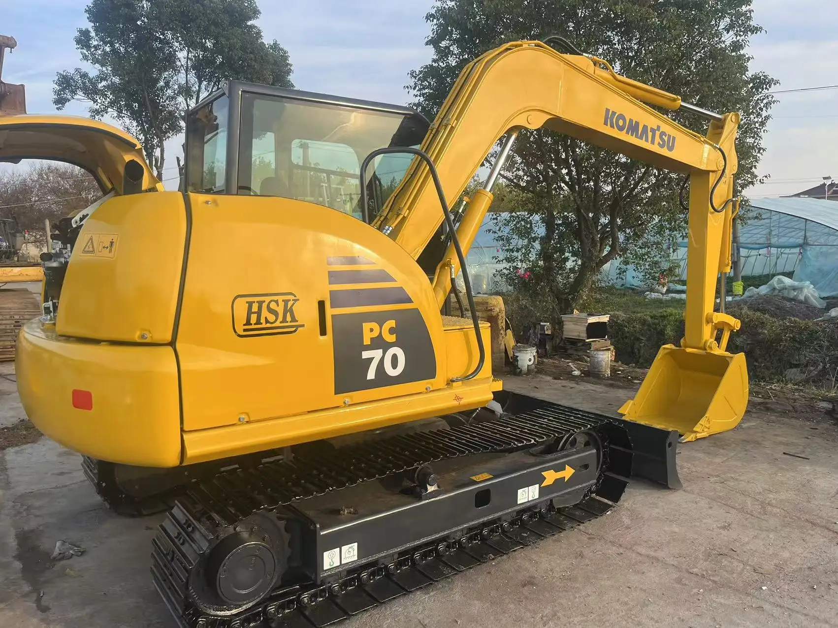 High quality original used Pc70-8 pc70 mini tracked 7ton excavator for earthwork engineering for komatsu