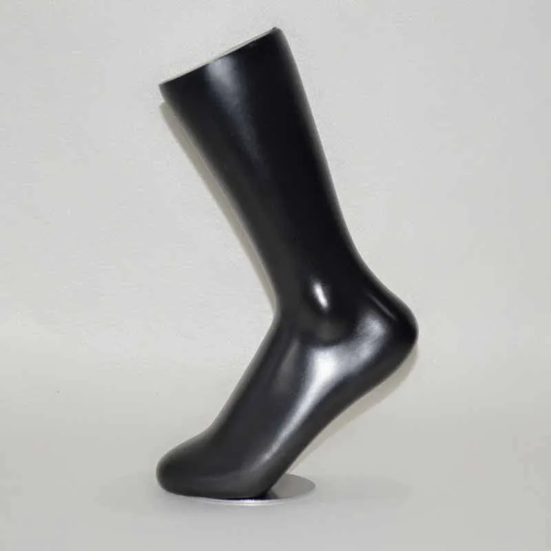 Wholesale Female/Male Plastic Foot Mannequin Display Shoes Male Black Mannequin Foot Stoking