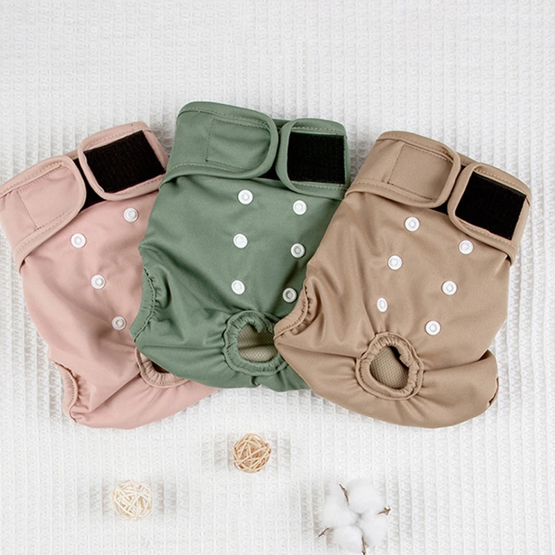 Natucare BSCI washable reusable female dog diapers washable free sample reusable diaper for dogs