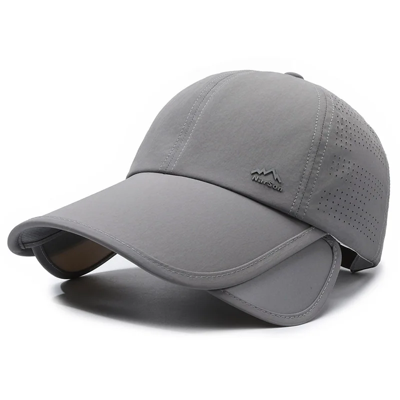 3D Embroidery Breathable Punched Peaked Travel Cap Quick-Drying Full Mesh Baseball Cap