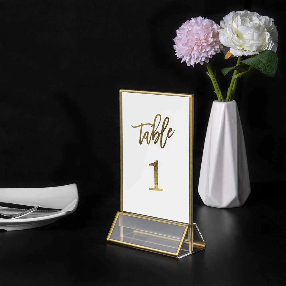 AC0022 Hot Selling t Customized Phnom Penh Holder Menu Stand Acrylic Table Card