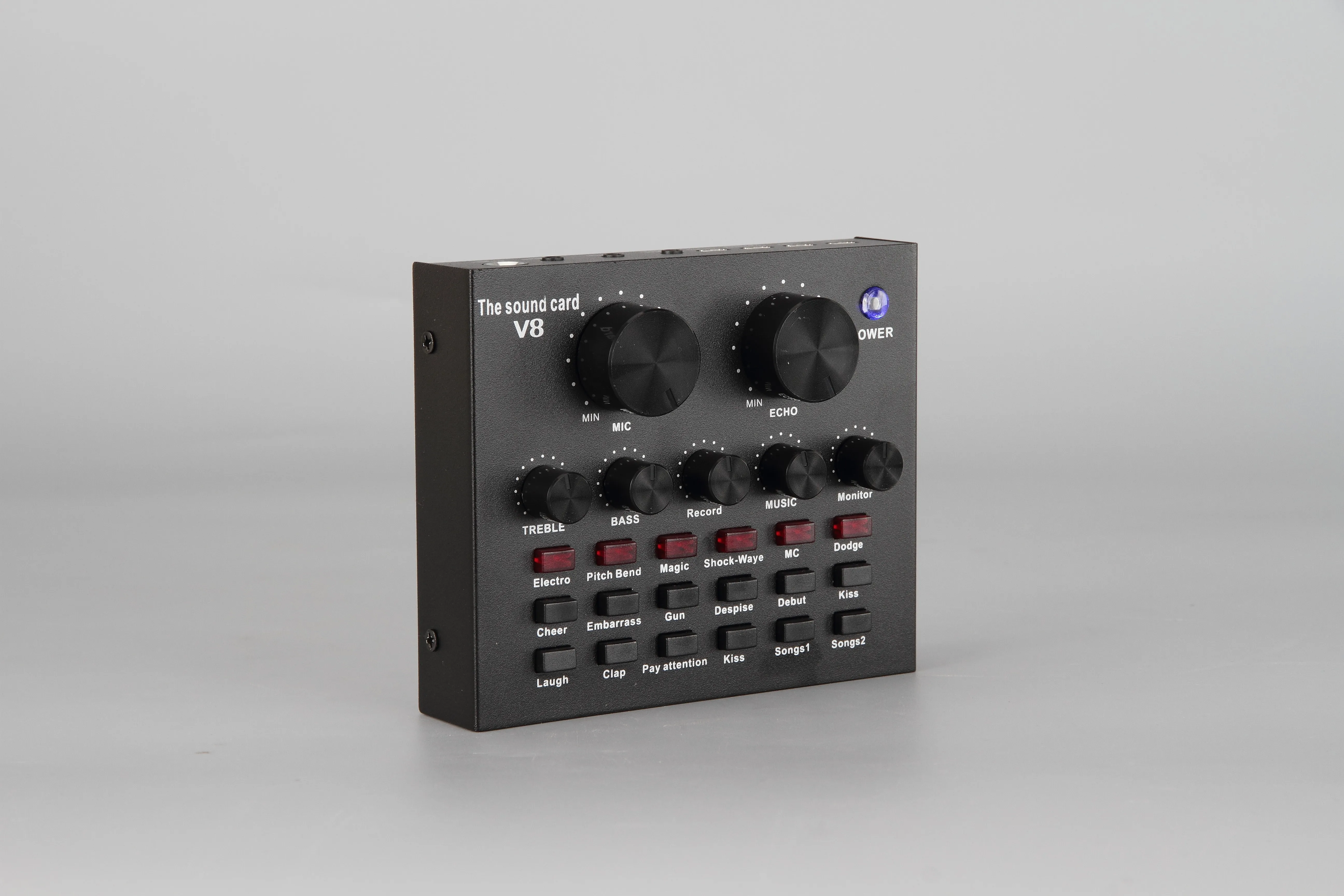 
Audio Interface Usb Live Broadcast Microphone Sound Card for Live Recording Singing With Computer Mobile Phones 