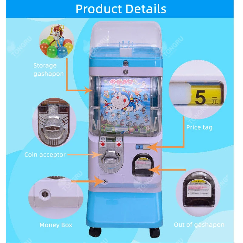 Bandai Style Capsule Toy Vending Machine Gashapon Toys 50mm 70mm 75mm Gachapon