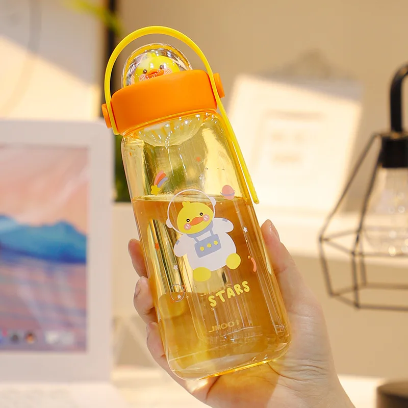 OEM welcome tritan kids plastic cartoon student drinking water bottle plastic sport water bottle