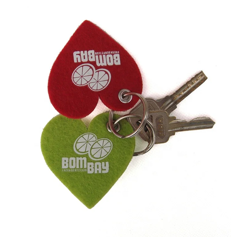 Изготовленный по индивидуальному заказу брелок для ключей из войлока