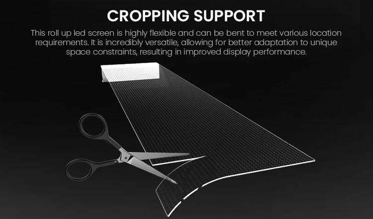 nanoflex pantalla led window display reefilm flexible transparent led film screen