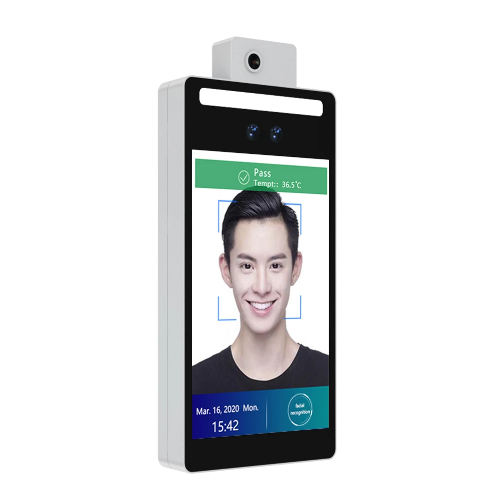  F2-H Android настенный камера с функцией распознавания лиц систему измерения температуры посещаемости контроля доступа по