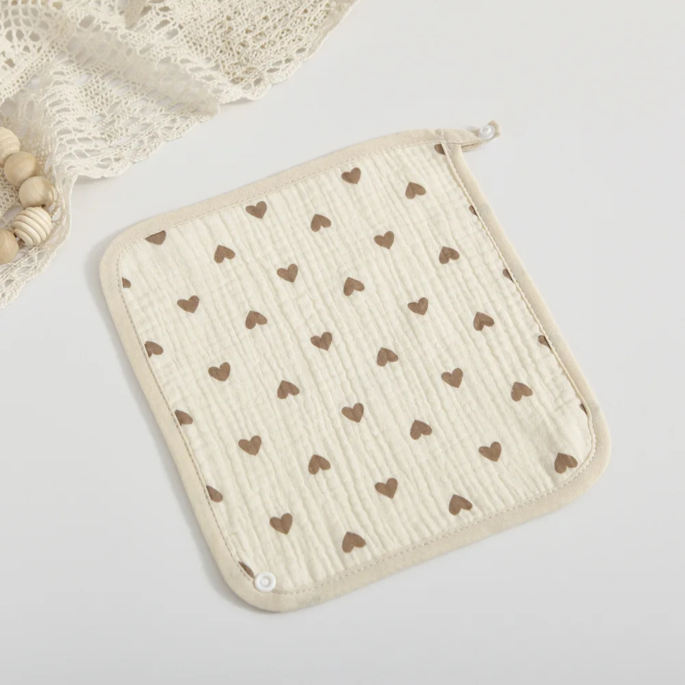 Wholesale Baby Muslin Cotton Washcloths baby Comforter Towel 4 layer Small Square Wash cloth Face Towel for baby