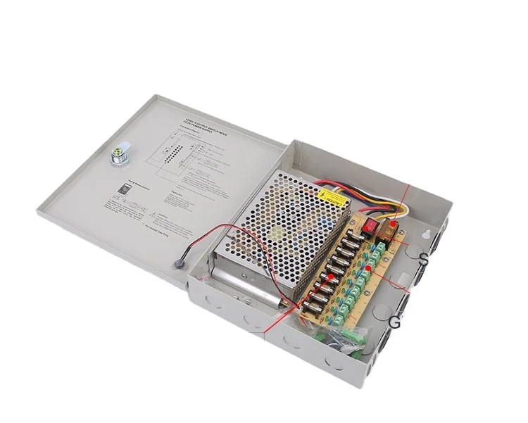Sompom CCTV Блок питания 12v 10A 18CH камера блок со
