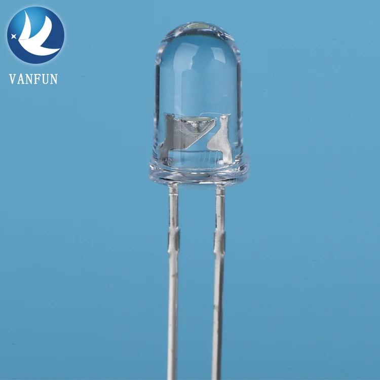 Epistar Chip LED 5mm round UV Lamp through Hole 365nm 395nm for Sterilization