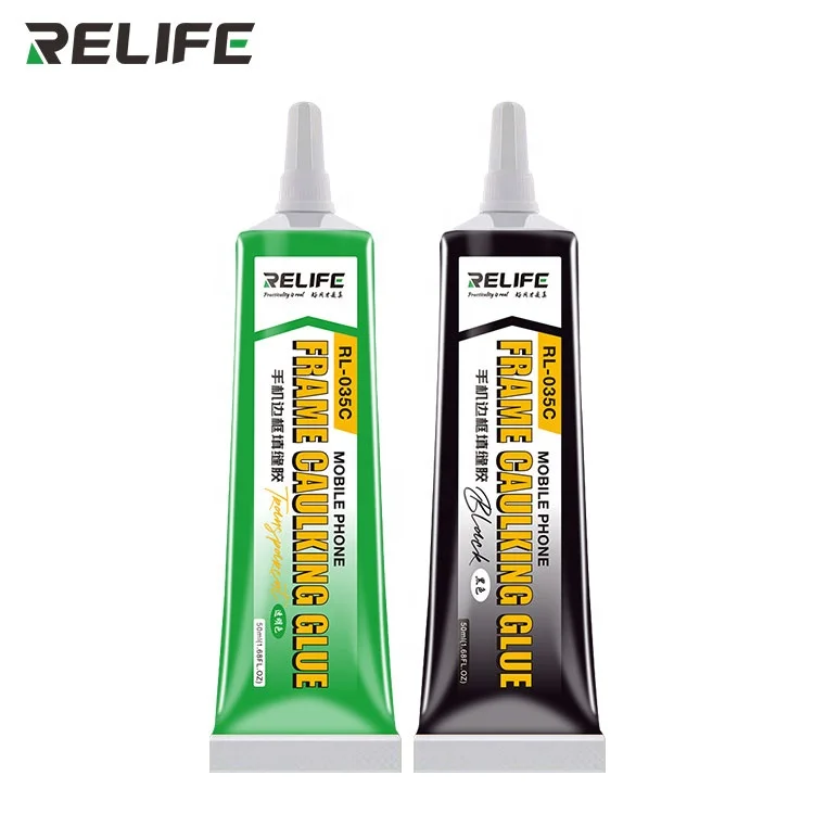 RELIFE RL-035C Mobile phone frame caulking glue Black or Transparent Glue For Mobile Phone Repair Tools