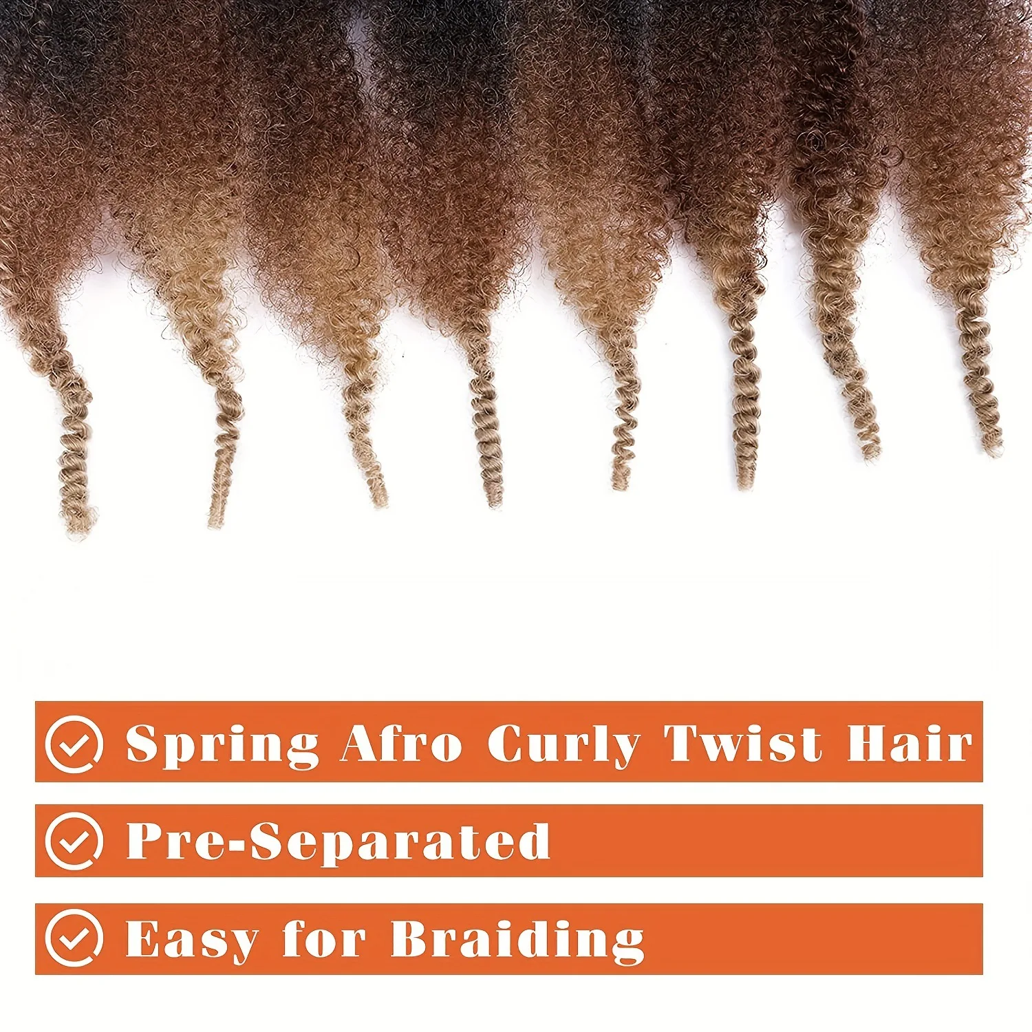 Chemical Free Crotchet Spring Curl Hair Crochet Braid Fluffy Afro Kinky Braiding Soft Twist for Braids