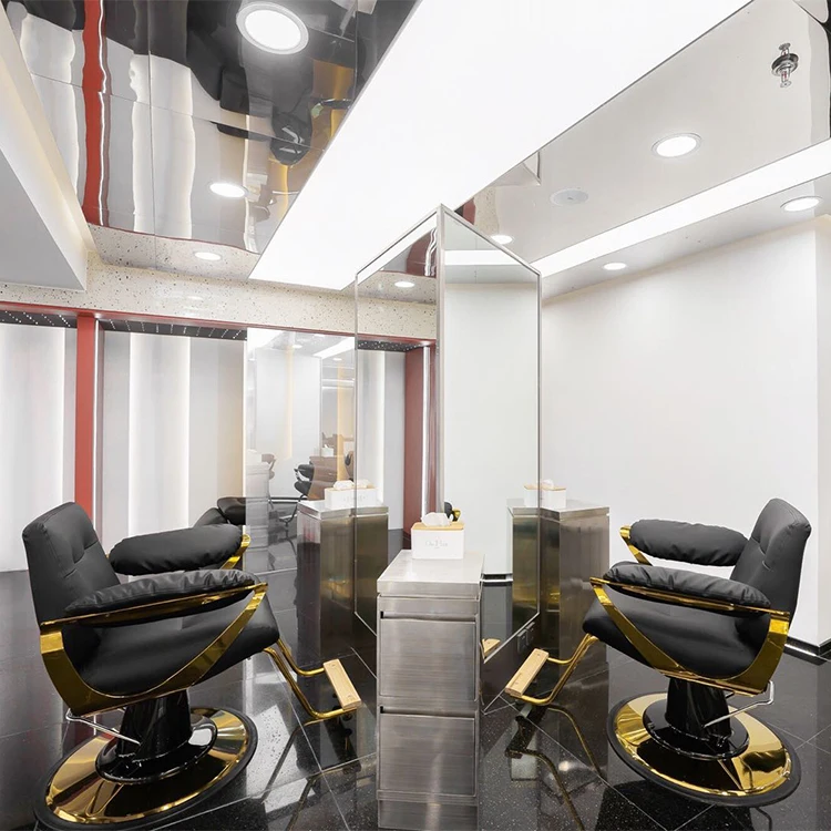 wholesale gold hair salon chairs and mirrors
