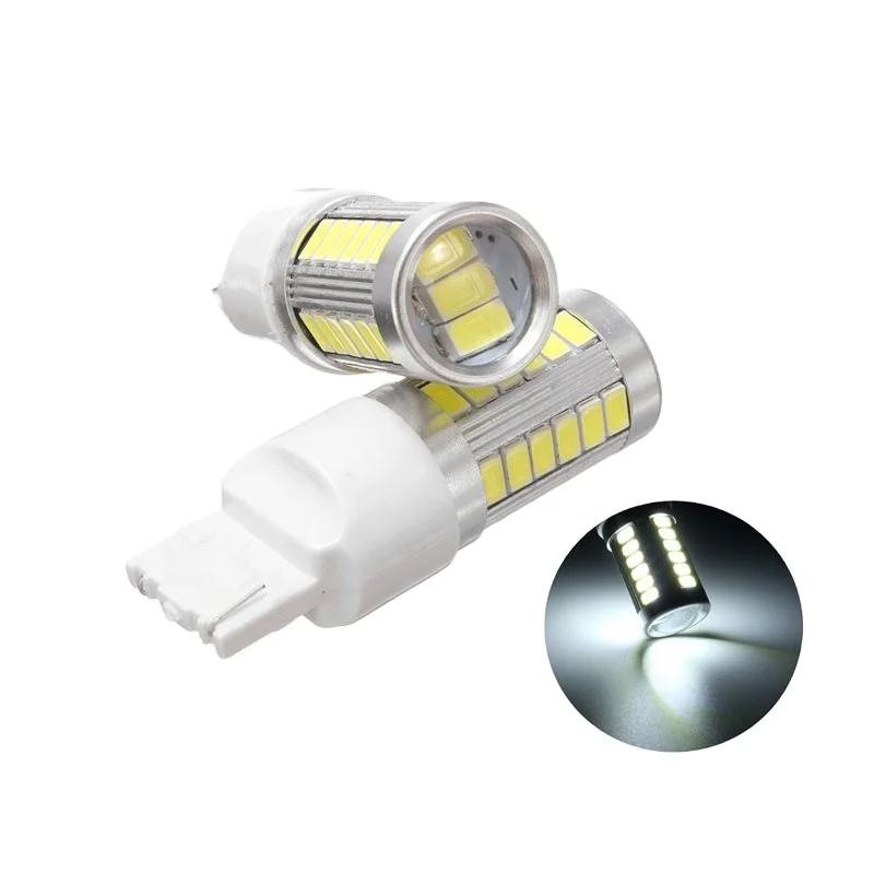 T20 Bulb 7443 7440 Socket 33SMD 5630 5730 Chip LED Car Strobe Turn Light DC 12V Auto Led Flashing Brake Lamp