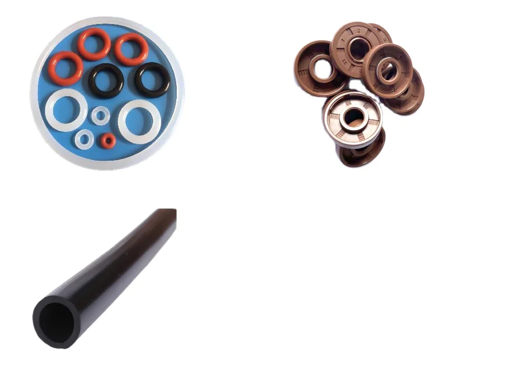 Black rubber compound FKM compound Oil seal rubber