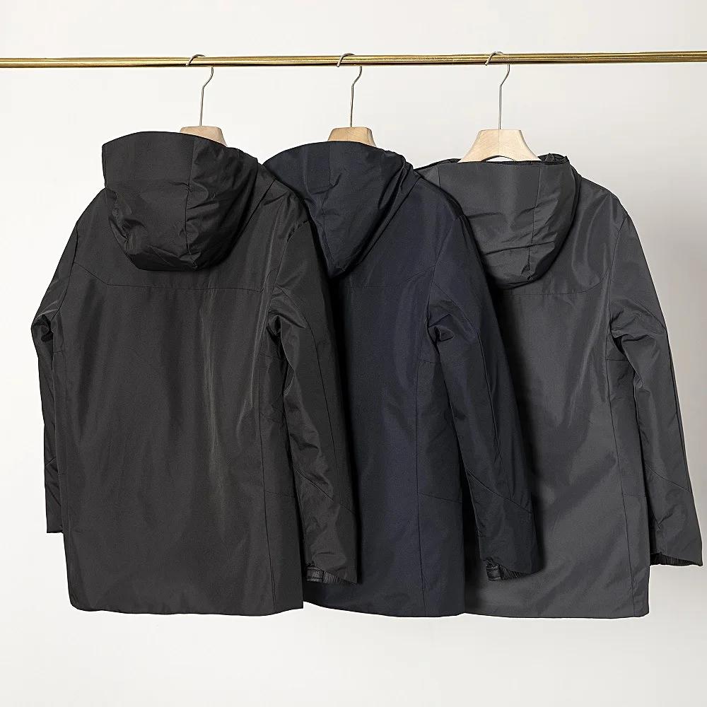 OEM Factory ripstop activewear wind resistant waterproof full zip shell jacket for men