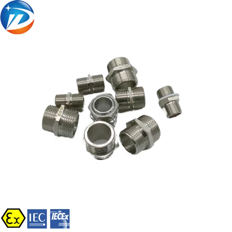 
Brass stainless steel male female Threaded Explosion proof pipe adapter pipe fittings with CNEx ATEx IECEx Certificate 