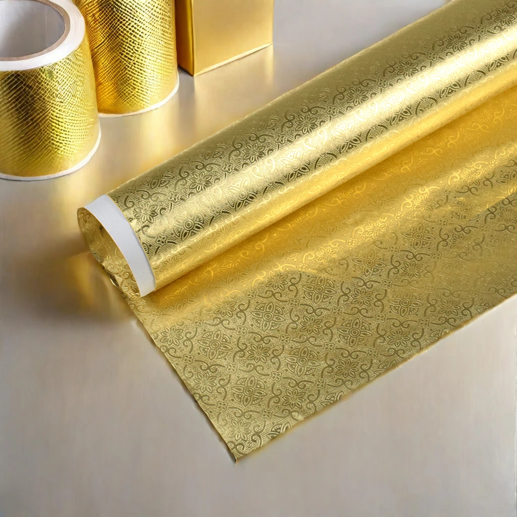 Hongde Customized Paper-Plastic Composite Cake Board Golden Silver Aluminum Foil Cardboard Colored Aluminum Film Paperboard