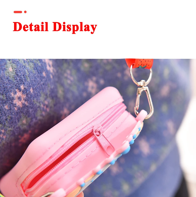 Rainbow Unicorn Popper Fidget Coin Purse Shoulder Bag Toys for Women Girls Silicone Push Bubble Crossbody Fidget Bags Handbag