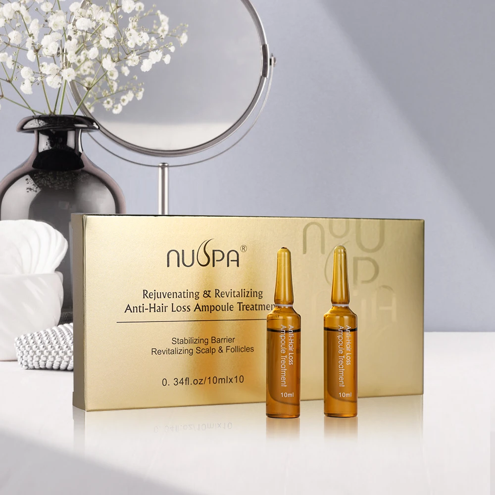 NUSPA Wholesale Collagen Regrowth Hair Oil Treatment Vegan Repairing Hair Anti-Loss Ampoule