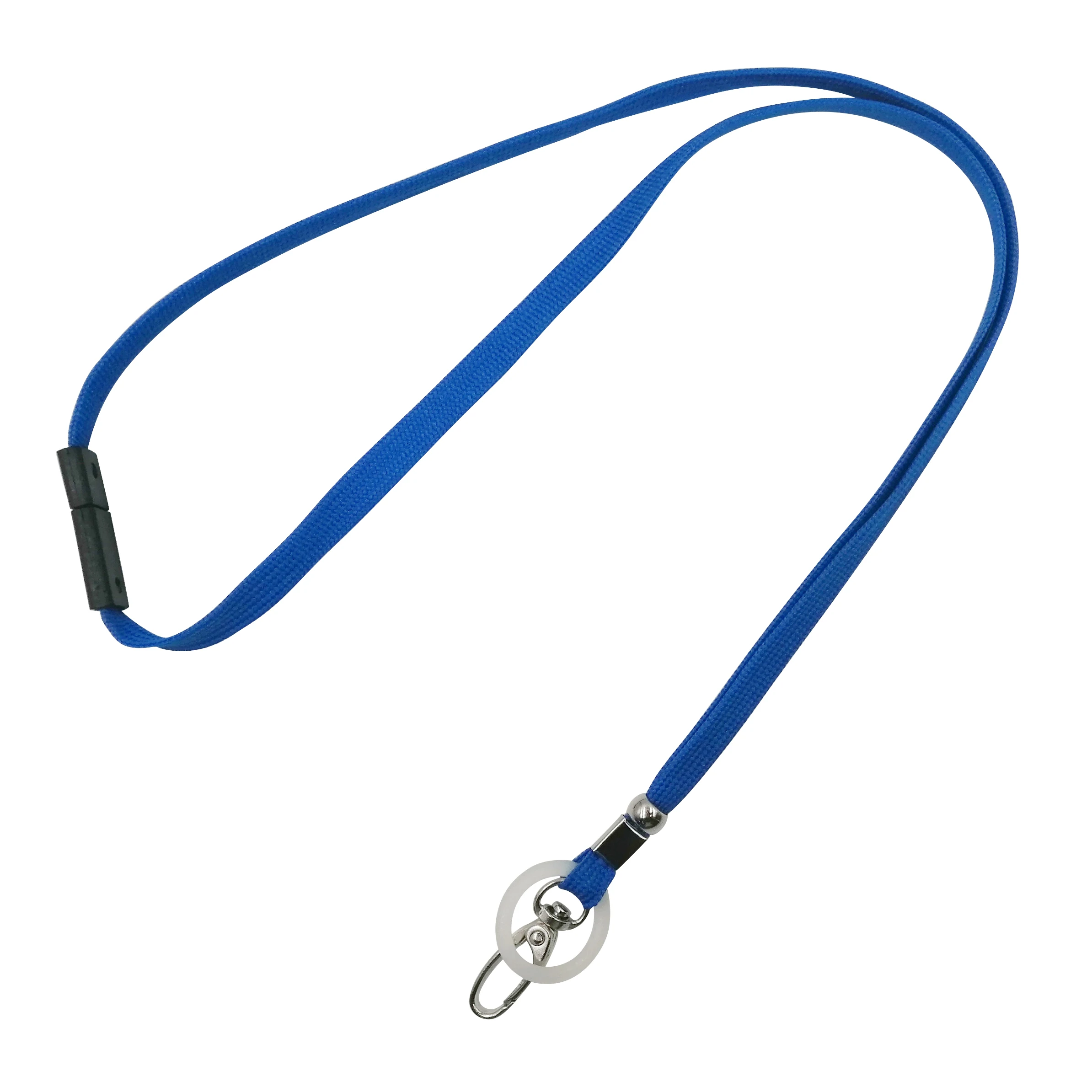 Защитный шнурок для шеи с зажимами, металлическим крючком и силиконовыми кольцами