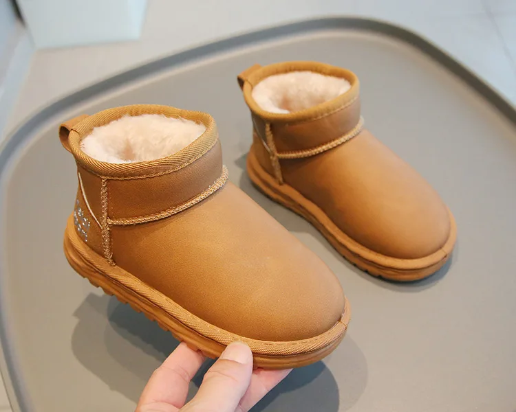 Fashionable Boys Girls Boot Kids Sneakers Casual Shoes Children Lace Up Winter Ankle Boots for Kids Girls Boys