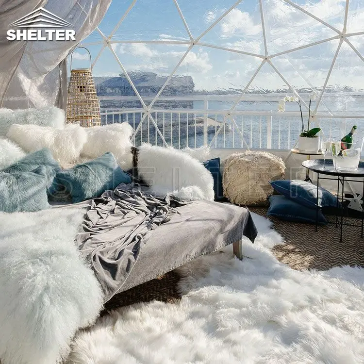 4m 5m Outdoor Transparent Garden Balcony Greenhouse Shed Geodesic Dome Bubble Igloo Tent For Sale