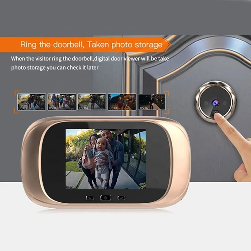 Digital HD Camera Doorbell Video Intercom Night Vision Smart Electronic Peephole Viewer