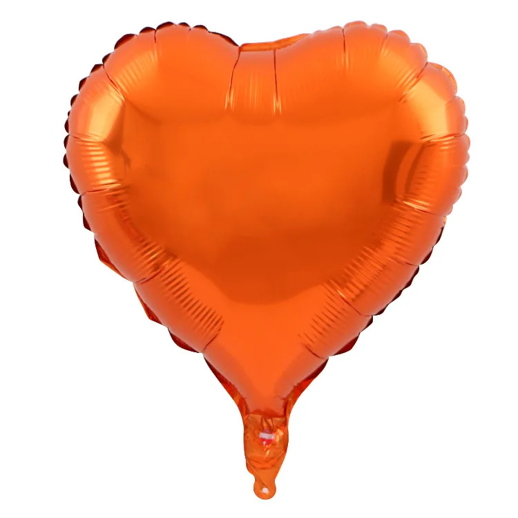 18 inch aluminum film balloon party floating empty helium love inflatable decoration solid color love decoration wholesale