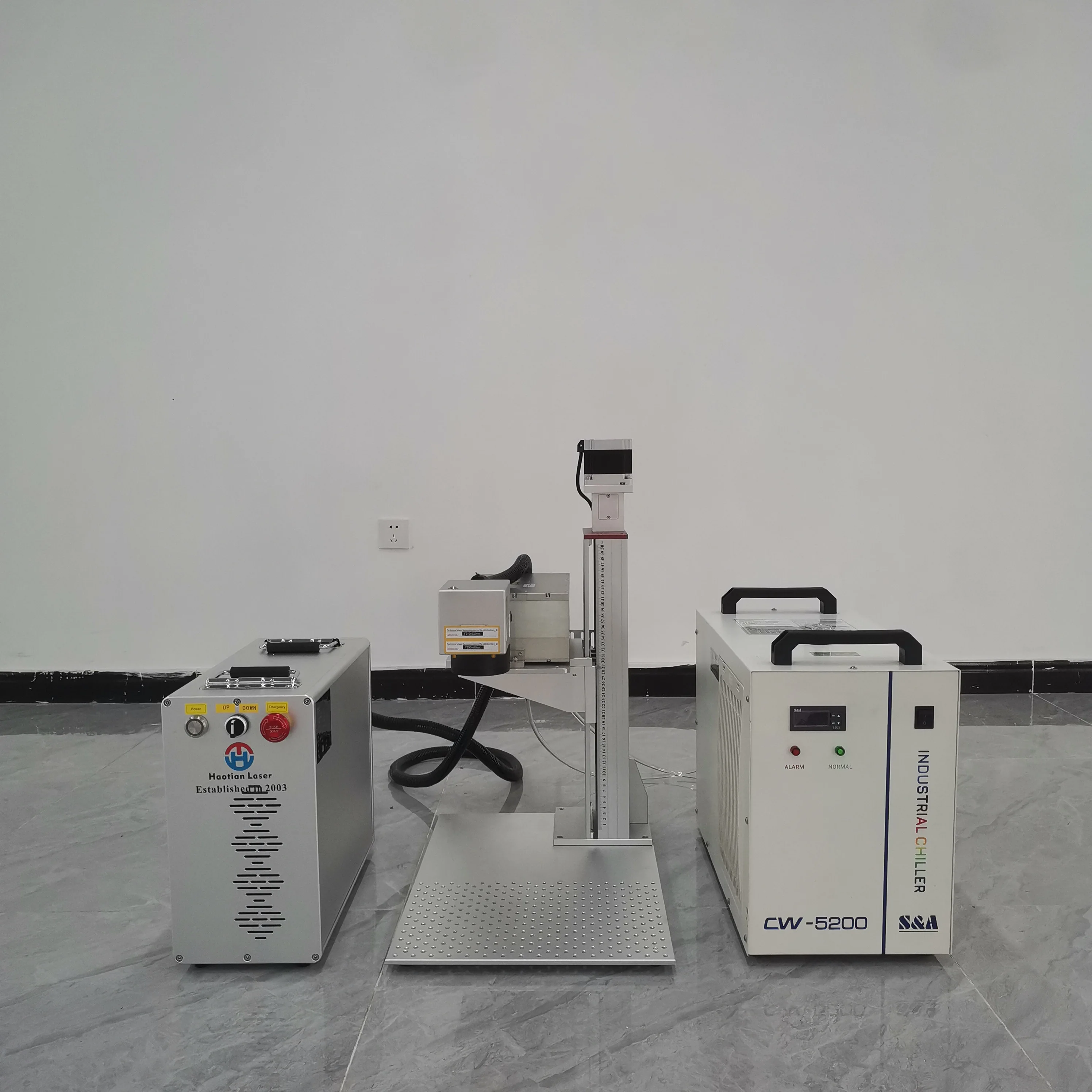 Split type portable UV laser marking machine for jewelry 10W glass pulse 2D laser marking machine