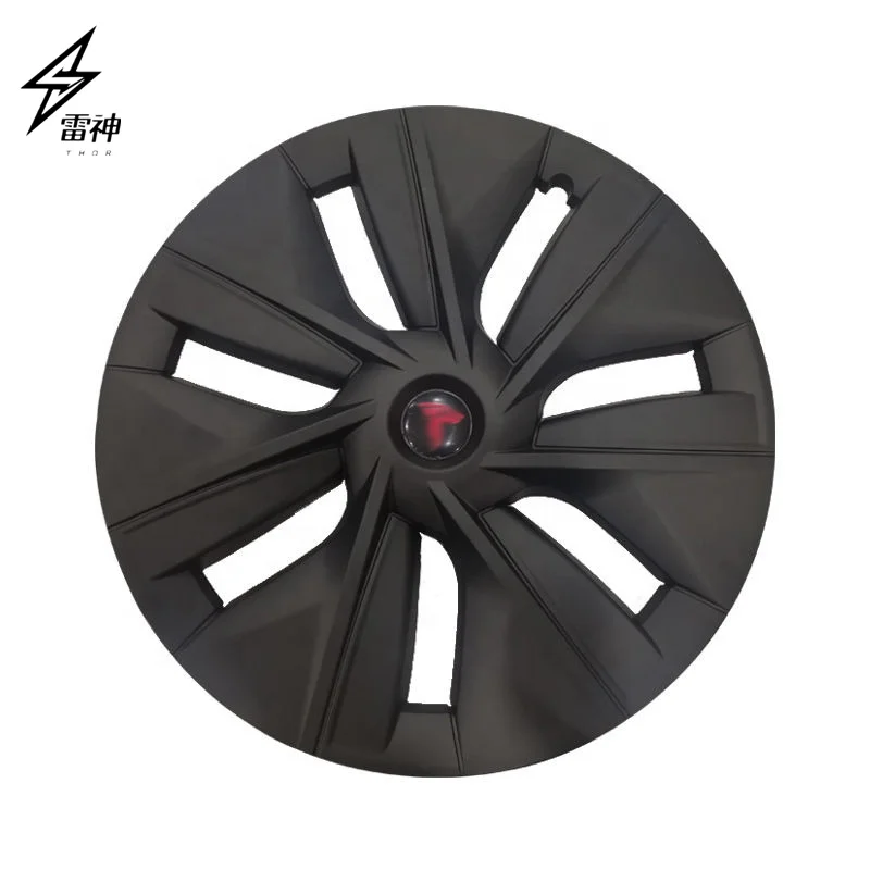 Новый дизайн хороший чехол для автомобильных колес 19 дюймов Aero Tesla Hubcap чехлы модели Y матовая черная крышка рулевого колеса